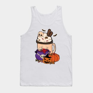 Spooky Ghost Coffee Tank Top